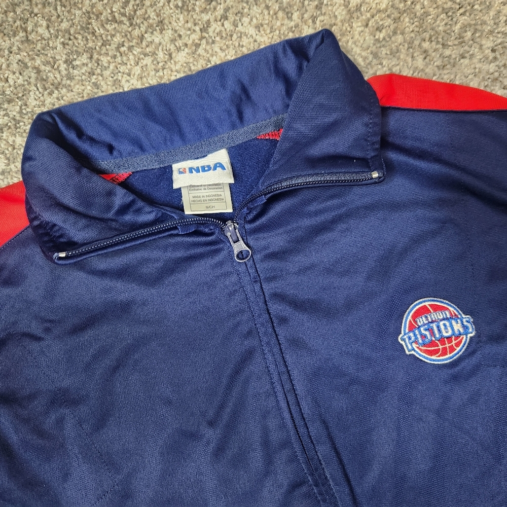 NBA PISTONS MEN'S SMALL ZIP JACKET